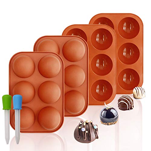 Silicone Hot Cocoa Bomb Mold with Semi Sphere Jelly