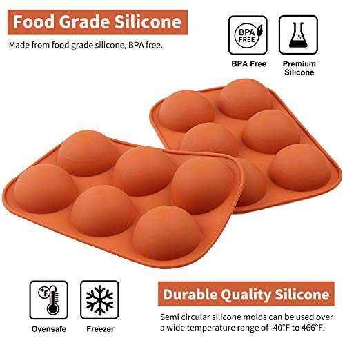 Silicone Hot Cocoa Bomb Mold with Semi Sphere Jelly