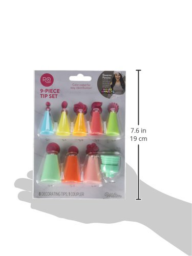 Wilton 9 Piece Air Frying Decorating Tip Set