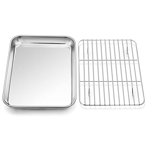 Stainless Steel Tray and Rack Set for Air Fryer