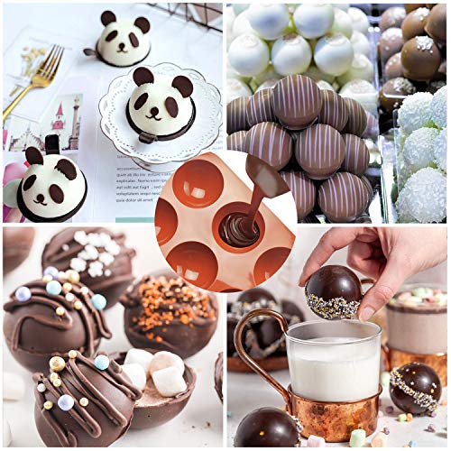 Silicone Hot Cocoa Bomb Mold with Semi Sphere Jelly