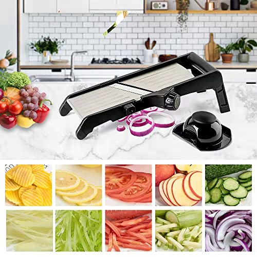 VEKAYA Adjustable Mandoline Slicer with Cut-Resistant Gloves