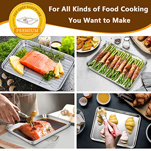 Stainless Steel Tray and Rack Set for Air Fryer