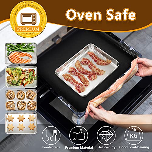 Stainless Steel Tray and Rack Set for Air Fryer