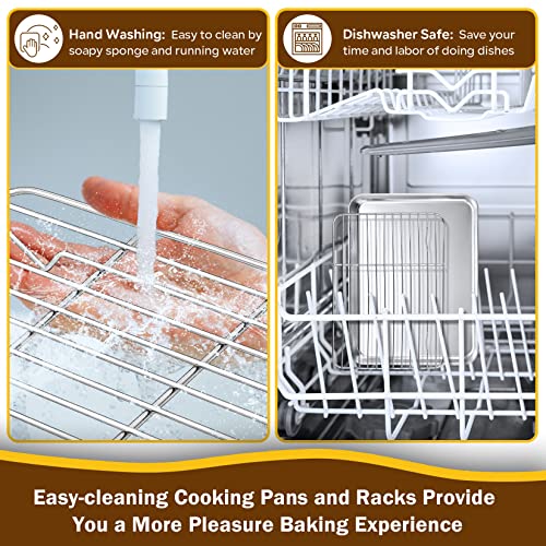 Stainless Steel Tray and Rack Set for Air Fryer