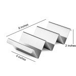 Stainless Steel Taco Holder Stand Set - Oven & Grill Safe