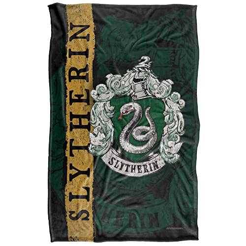 Slytherin House Crest Silky Touch Blanket