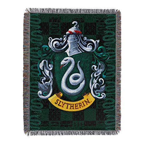 Slytherin Shield Tapestry Throw Blanket - 48" x 60