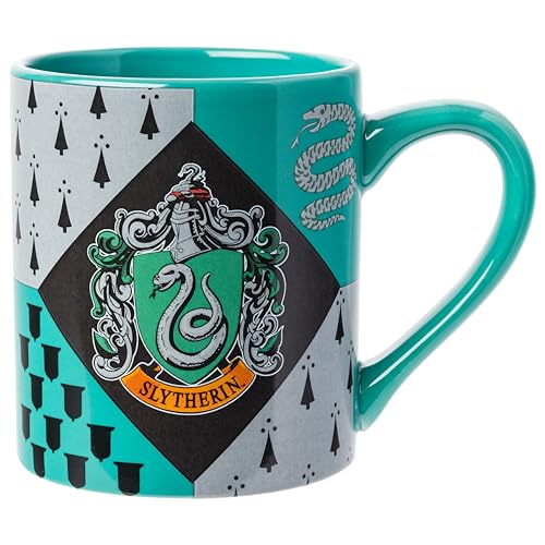 Slytherin House Crest Ceramic Mug - 14 oz