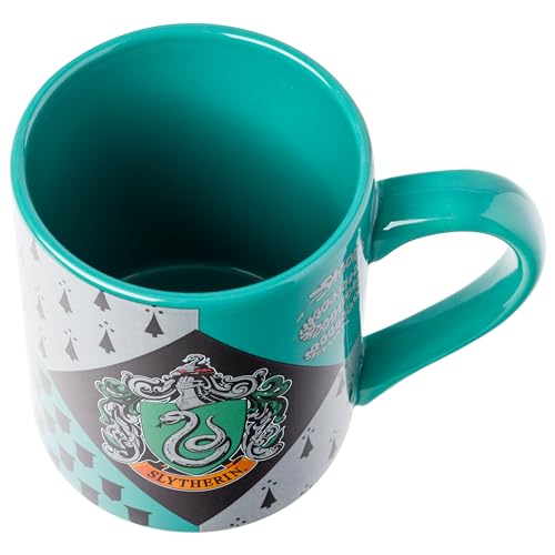 Slytherin House Crest Ceramic Mug - 14 oz