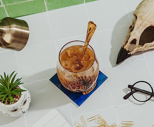 Hogwarts Crest Stemless Glass in Silver Buffalo, 20oz