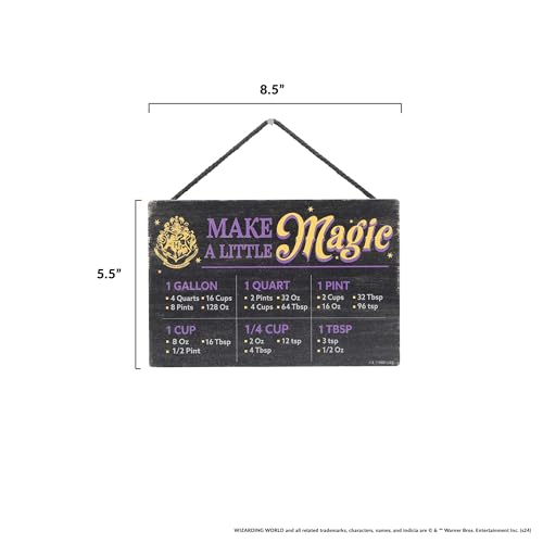 Harry Potter Wood Measuring Sign - Magical Cooking Chart