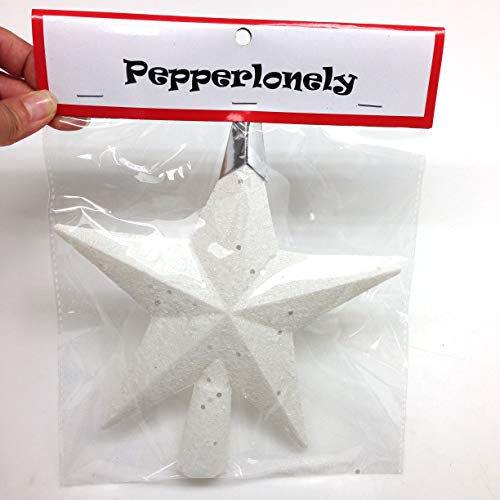 Sparkling White Star Christmas Tree Topper - 8