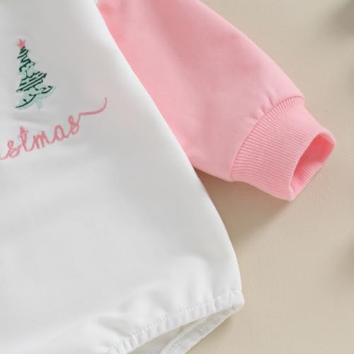 Christmas Onesie: Baby Sweatshirt Romper with Winter Tree
