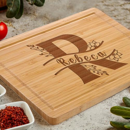 Personalized Monogram Christmas Cutting Board - Made in USA