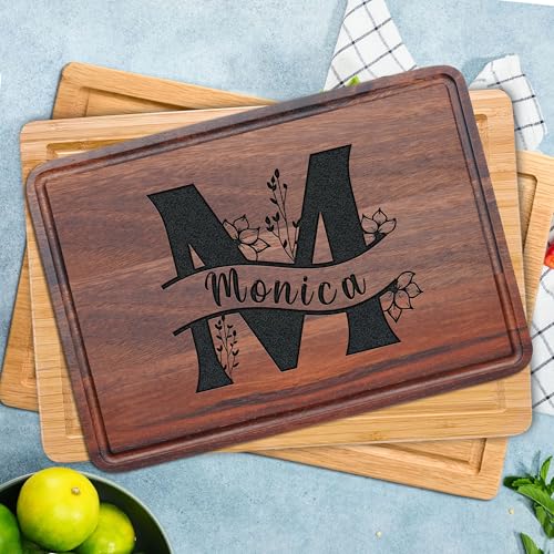 Personalized Monogram Christmas Cutting Board - Made in USA