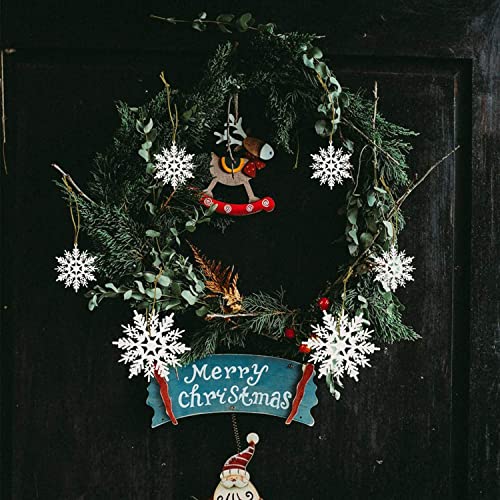 Christmas Snowflake Ornaments: 36pcs Variety of Sizes