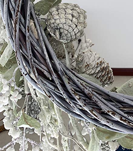 Birch Berry Wreath: Elegant Winter Christmas Decor