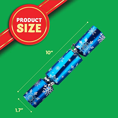 8 Pack Blue & White Snowflake Christmas Party Favors