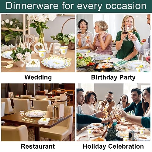 Complete Christmas Dinnerware Set for 50 Guests