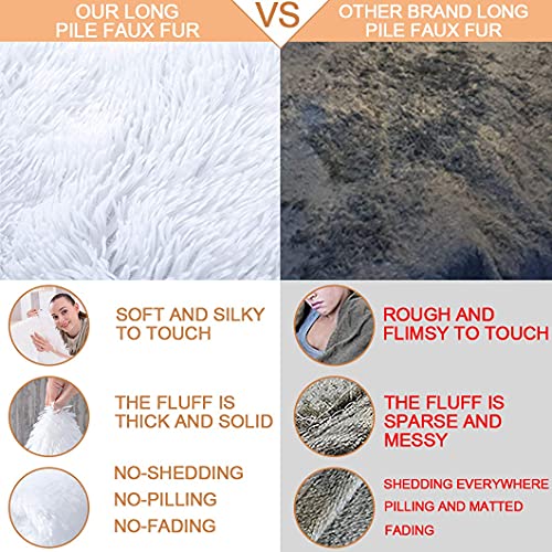 Soft White Faux Fur Christmas Blanket: Comfy & Cozy