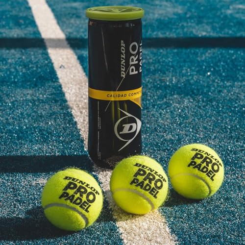 Dunlop Pro Padel Balls for Competitions and Tournaments