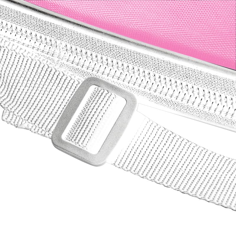 Pink Padel Racquet Cover with Waterproof Zipper & Strap