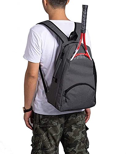 Grey Large Capacity Padel Tennis Racket Bag 36L