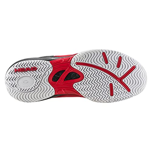 HEAD Unisex Kids Padel Tennis Shoes, Red Black, UK 2.5