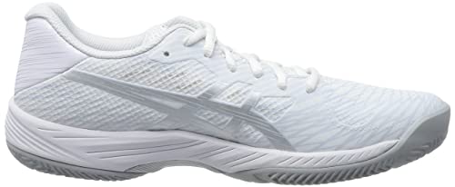 ASICS Women's Gel-Game 9 Padel Shoes, White/Silver, UK 5.5
