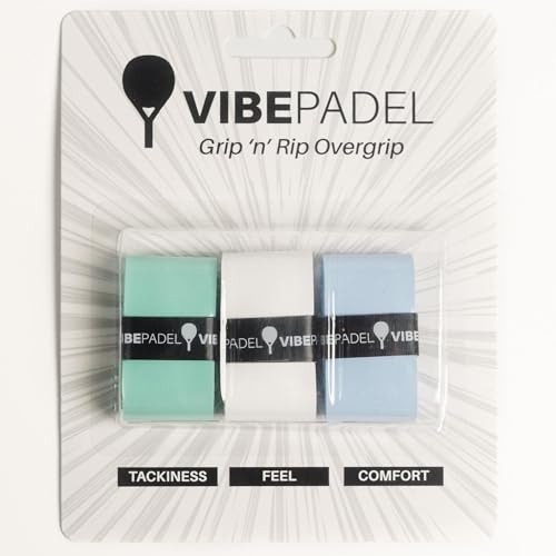 VIBEPADEL Grip 'n' Rip Padel Overgrip - 3 Pack