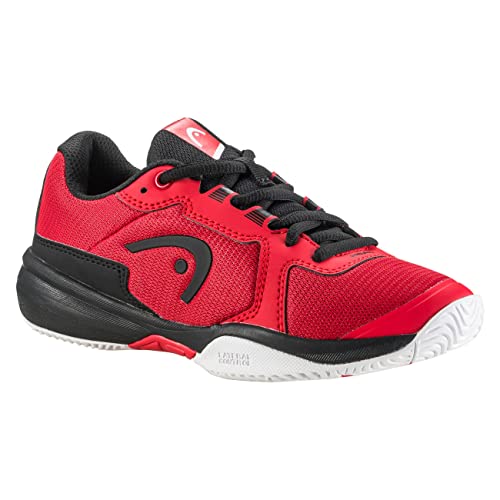 HEAD Unisex Kids Padel Tennis Shoes, Red Black, UK 2.5