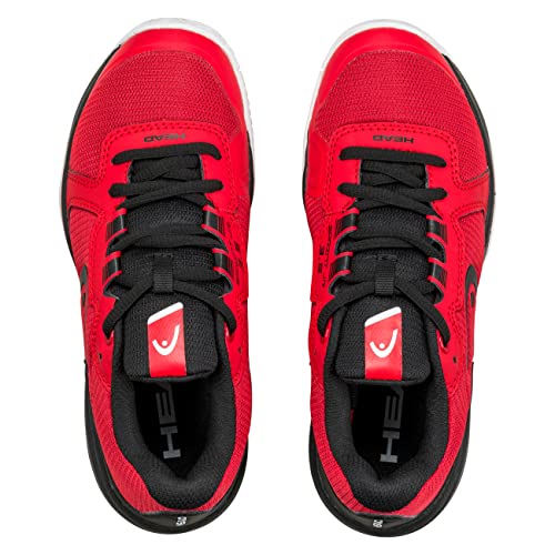 HEAD Unisex Kids Padel Tennis Shoes, Red Black, UK 2.5