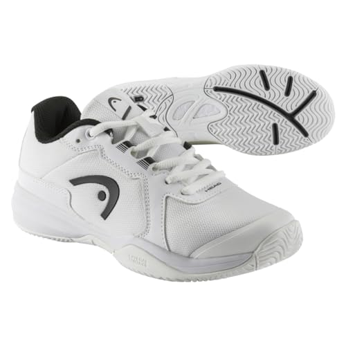 Head Kids Sprint 3.5 Padel Tennis Shoe, White Black