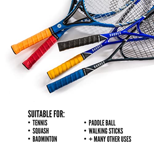 5 Pack Multicoloured Padel Racket Overgrip Tape - Durable