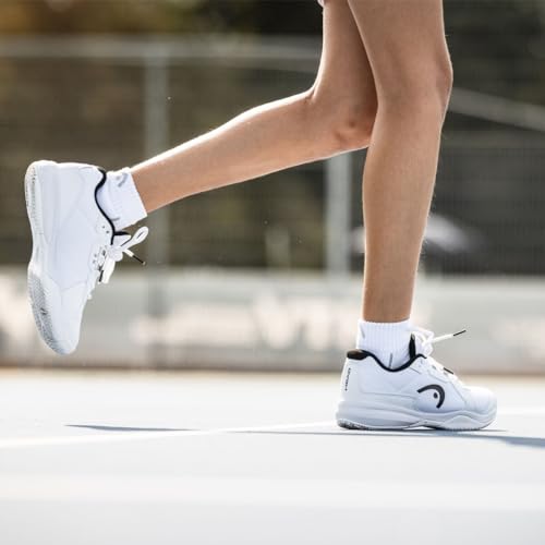 Head Kids Sprint 3.5 Padel Tennis Shoe, White Black