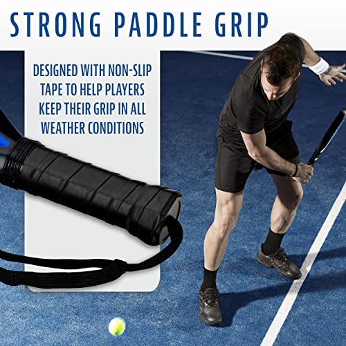 Franklin Aurora Carbon Fiber Padel Tennis Racket, MAX Grit Technology