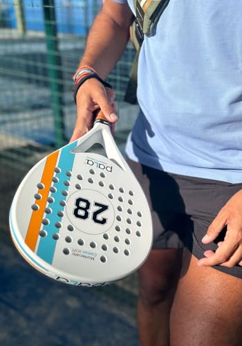 Montecarlo Soft Carbon White Padel Racket - PALA lite