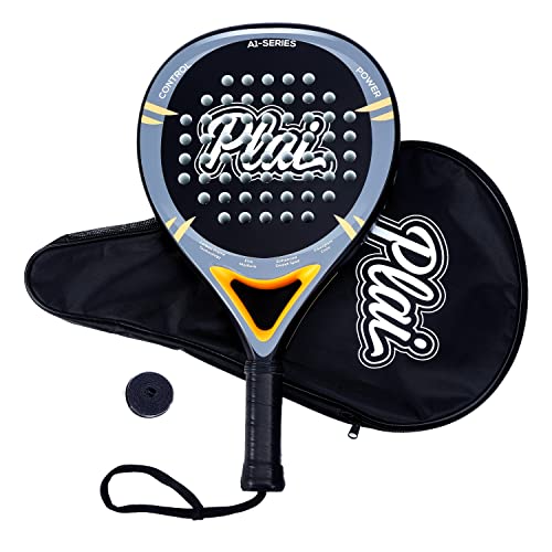 Plai Padel A1-Series Racket: Carbon Fiber Frame, Enhanced Sweet Spot