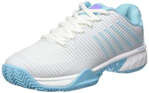 K-Swiss Women's Padel Tennis Shoes, White Blue, Size 6.5