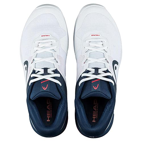 HEAD Revolt Evo 2.0 Men's Padel Tennis Shoe, White/Blue