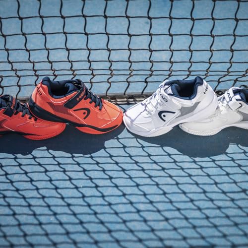 HEAD Unisex Kid's Padel Shoe, White/Blueberry, size 29 EU