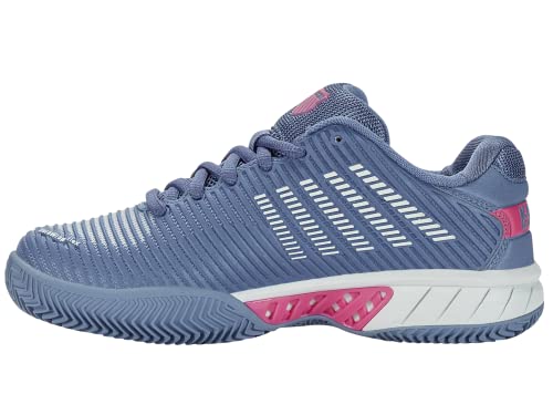 K-Swiss Women's Padel Tennis Shoe, Infinity Blue/Carmine Rose