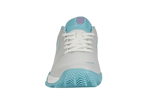 K-Swiss Women's Padel Tennis Shoes, White Blue, Size 6.5