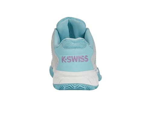 K-Swiss Women's Padel Tennis Shoes, White Blue, Size 6.5