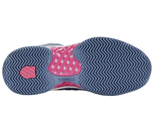 K-Swiss Women's Padel Tennis Shoe, Infinity Blue/Carmine Rose