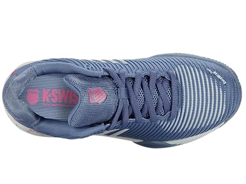 K-Swiss Women's Padel Tennis Shoe, Infinity Blue/Carmine Rose