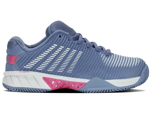 K-Swiss Women's Padel Tennis Shoe, Infinity Blue/Carmine Rose