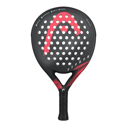 HEAD Zephyr 2023 Padel Racket in Black/Pink
