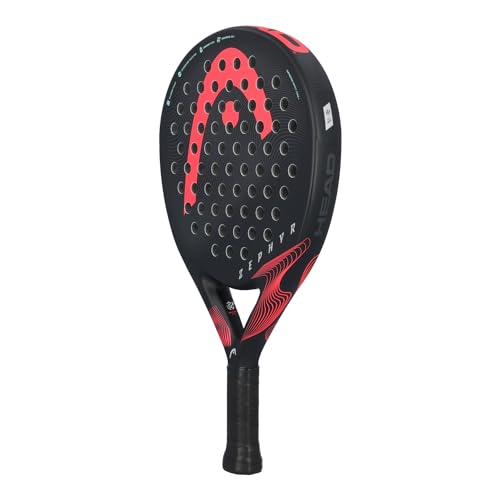 HEAD Zephyr 2023 Padel Racket in Black/Pink